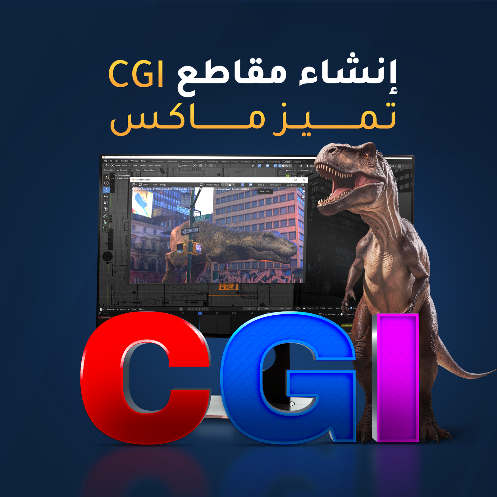 تنفيذ فيديو 30ثانية ( CGI)